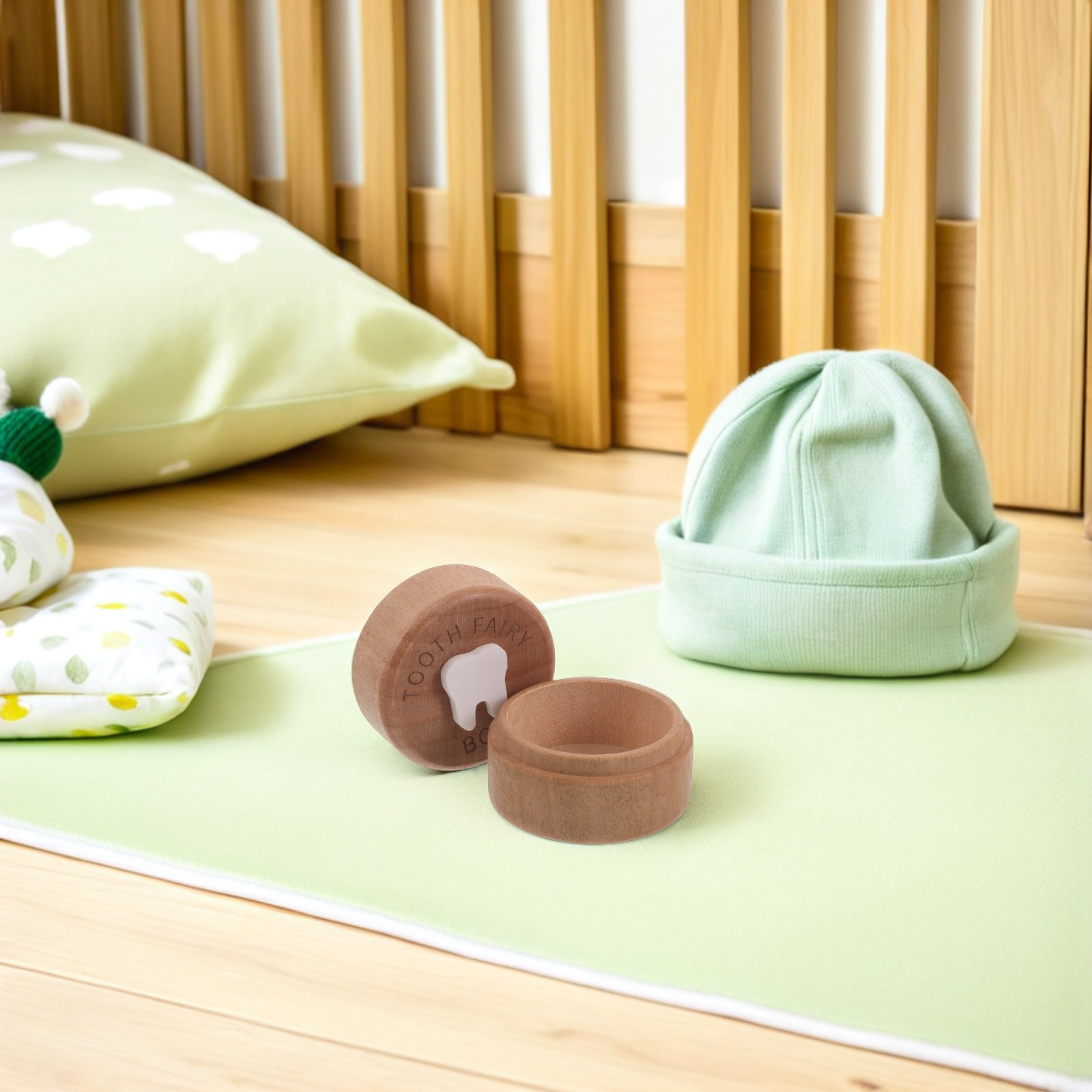 Kids Tooth Fairy Box Wooden To - Baby Keepsake Box 评论和价格