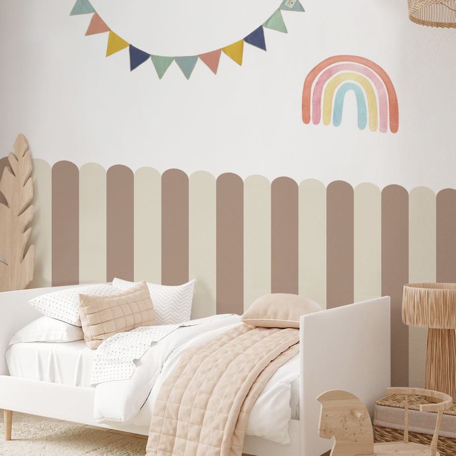 Multicolor Vertical Striped Ar - Baby Nursery Wall Art 评论和价格