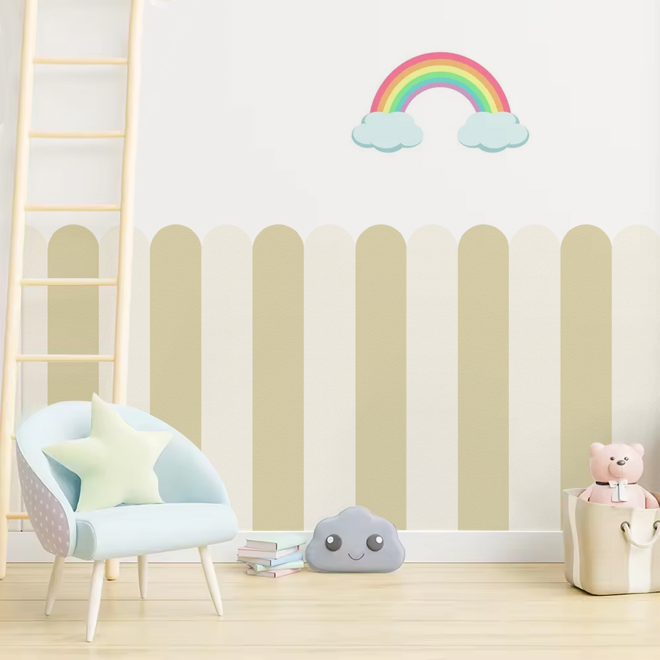 Multicolor Vertical Striped Ar - Baby Nursery Wall Art 评论和价格