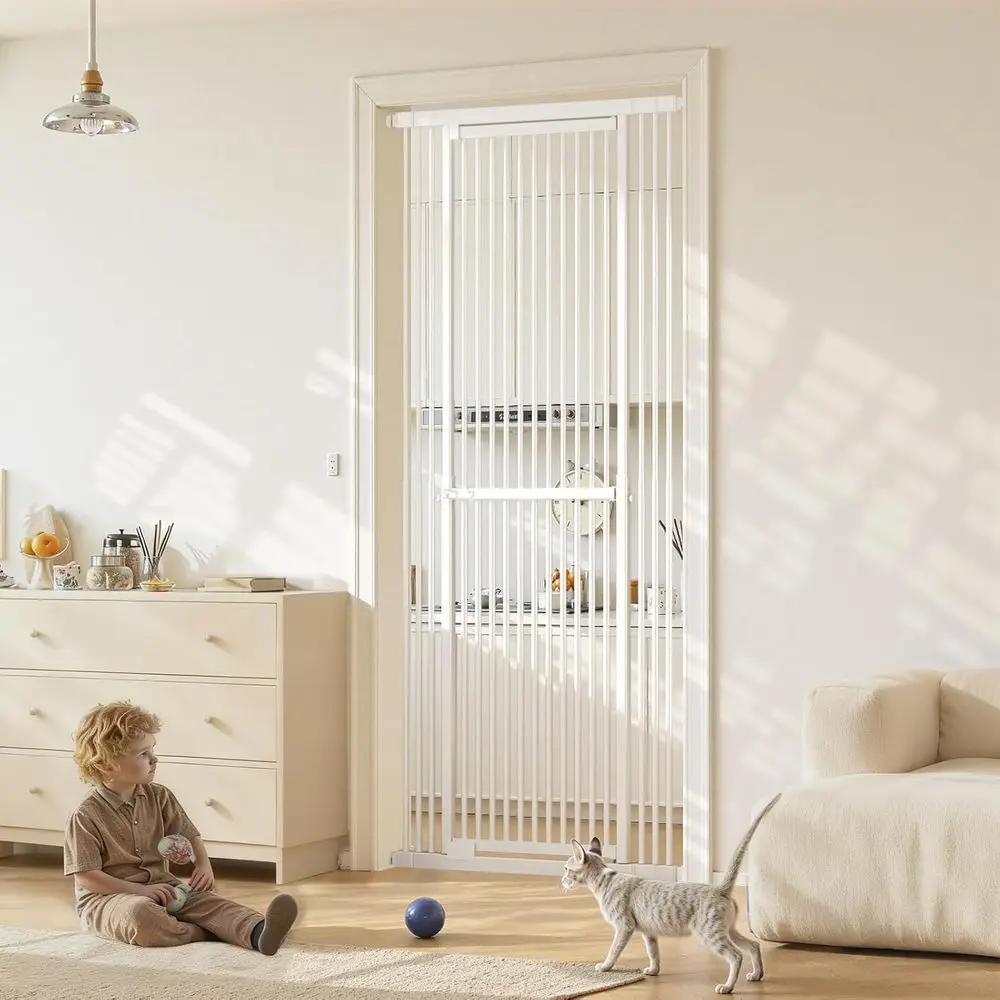 Extra Tall 51-87 Adjustable Ca - Baby Gate Extra Wide 评论和价格