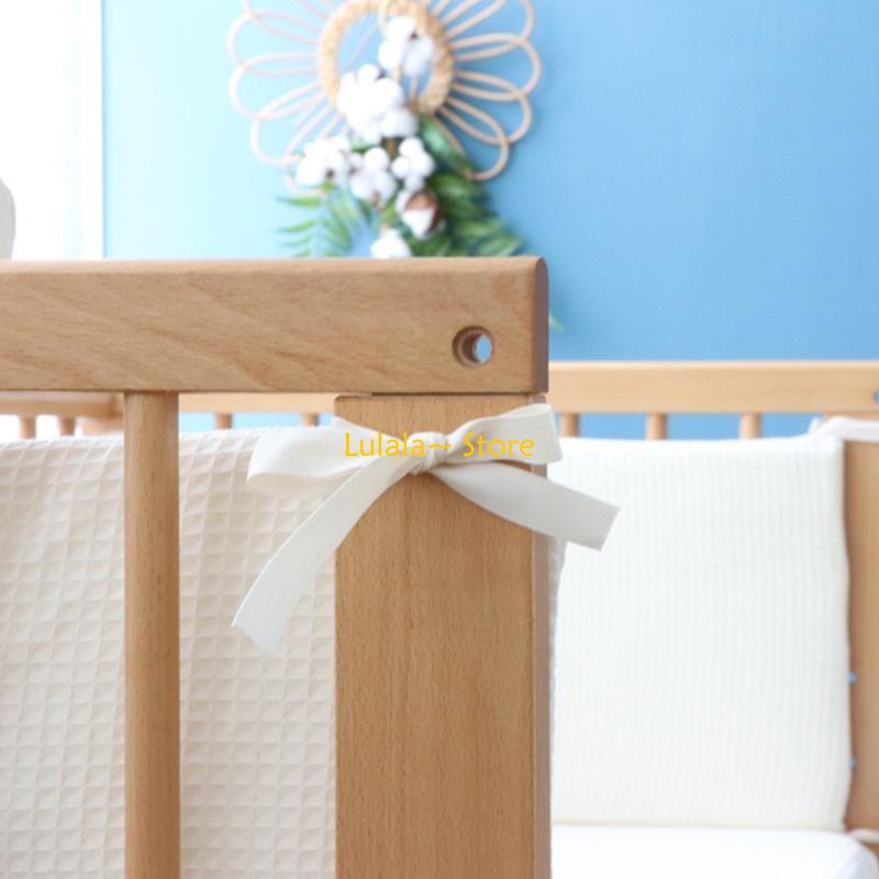 Y4QA 200x32cm Baby Cot Bumper  - Baby Nursery Cushion 评论和价格