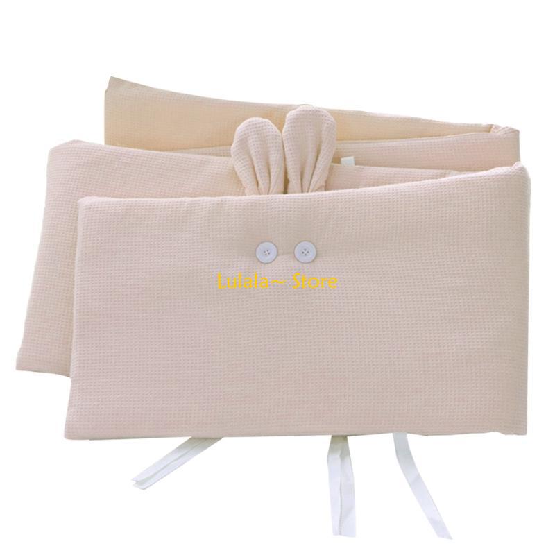 Y4QA 200x32cm Baby Cot Bumper  - Baby Nursery Cushion 评论和价格